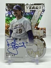 2026 Topps 75 Years of Topps Die-Cut Autographs Robin Yount #75YA-RY card