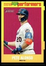 Pete Alonso 2020 Topps Heritage New Age Performers card
