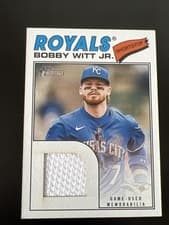 2026 Topps Heritage Real One Relics Bobby Witt Jr. #ROR-BW card