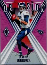 Marcus Mariota 2019 Panini Phoenix QB Vision card