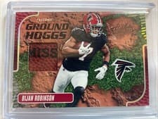 Bijan Robinson 2024 Panini Absolute Ground Hoggs Materials card