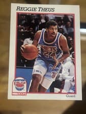 Reggie Theus 1991-92 Hoops Base Set card