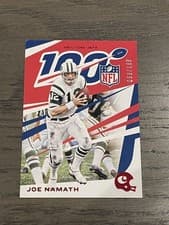 Joe Namath 2019 Panini Chronicles card