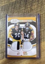 2024 Panini Absolute Team Tandem Materials T.J. Watt / George Pickens #TTM-PIT card