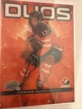 Connor McDavid / Darnell Nurse 2025 Upper Deck Tim Hortons Team Canada Duo card