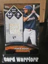 2025 Topps Rounding the Bases Relics James Wood #RTB-WOOD card