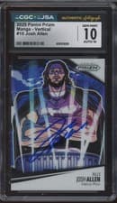 2025 Panini Prizm Manga - Vertical Josh Allen #10 card