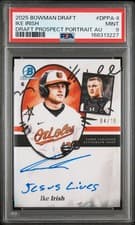2025 Bowman Draft Draft Prospect Portrait Autographs Ike Irish #DPPA-II card