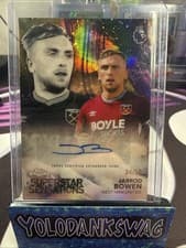 Jarrod Bowen 2026 Topps Chrome Premier League Superstar Sensations Autograph card