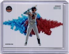 2026 Panini Stars & Stripes Prizm Color Blast Konnor Griffin #5 card
