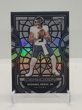 2024 Panini Obsidian Black Stained Glass Michael Penix Jr. #13 card