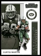Curtis Martin 2019 Panini Contenders Legendary Contenders card