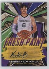 Kenneth Lofton Jr. 2022 Panini Court Kings Fresh Paint Autographs card