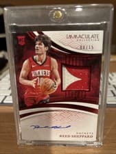 Reed Sheppard 2024-25 Panini Immaculate card