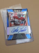 John Taylor 2021 Panini Select Signatures Select card