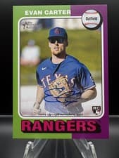 2024 Topps Heritage Real One Autograph Evan Carter #ROA-EC card