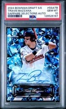 2024 Bowman Draft Sapphire Edition Selections Autographs Travis Bazzana #SSA-TB card
