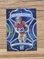 Christian McCaffrey 2025 Panini Donruss Galaxy of Stars card