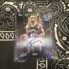 2025-26 Topps Midnight Dark Marks Signatures Tony Parker #DM-TP card