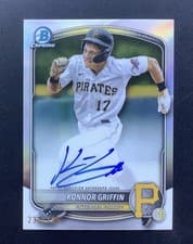 Konnor Griffin 2025 Bowman Chrome Prospect Autograph card
