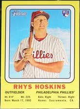 2018 Topps Heritage 1969 Collector Cards Rhys Hoskins #RH