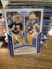 Dan Marino and Tony Dorsett 2020 Panini Contenders Draft Picks Legacy card
