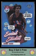 Dame Sarr 2024-25 Bowman University Chrome Social Studies card