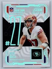 2025 Score Top 100 Nick Bosa #27 card