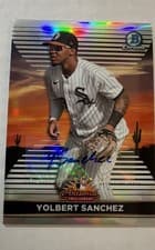 Yolbert Sanchez 2022 Bowman Chrome 2021 AFL Fall Stars card
