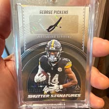 2024 Panini Luminance Shutter Signatures George Pickens #SS-GPS card