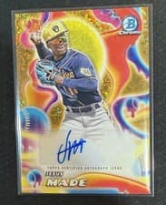 Jesus Made 2025 Bowman Chrome Melt Mashers Autographs card