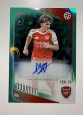 Max Dowman 2026 Topps Chrome Premier League Autograph card