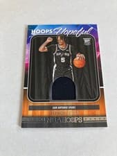 2024-25 Hoops Hoops Hopeful Memorabilia Stephon Castle #HHM-SCS card