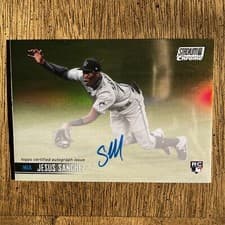 Jesus Sanchez 2021 Stadium Club Chrome Autographs card