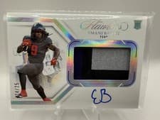 Emani Bailey 2024 Panini National Treasures Collegiate Flawless Rookie Patch Autograph card