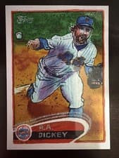 2025 Topps Shoebox Treasures Base Set R.A. Dickey #90 card