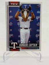 2026 Topps Mascots Autographs Rangers Captain #M-12 card