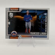 2026 Topps Dugout Peeks Francisco Lindor #123 card