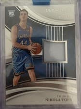 Nikola Topic 2024 Panini Immaculate card