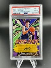 Jake LaRavia 2022 Panini Court Kings Fresh Paint Autographs card