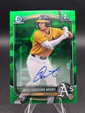 2025 Bowman Chrome Sapphire Edition Prospect Autographs Shotaro Morii #CPSA-SM card