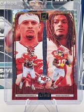 Patrick Mahomes / Isiah Pacheco 2024 Donruss Production Line card