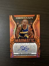 2024-25 Panini Obsidian Magmatic Signatures Tim Hardaway #MS-TIM card