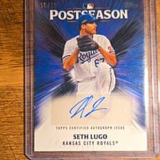 2025 Topps Postseason Performance Autograph Seth Lugo #PPA-SL card