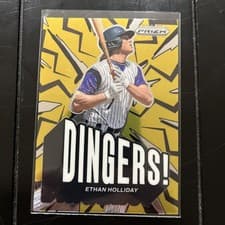 Ethan Holliday 2025 Panini Prizm Dingers card