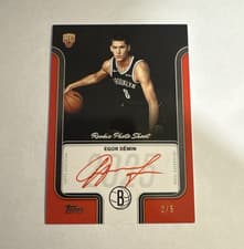 2025-26 Topps Rookie Photo Shoot Autographs Egor Dëmin #RP-ED