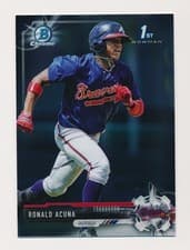Ronald Acuna 2017 Bowman Chrome Prospects card