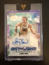 2024-25 Topps Chrome Sky-Light Signatures Larry Bird #SLS-LB card