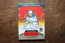 2020 Upper Deck The Cup Chemical Composition Mantle Autographs Alexis Lafreniere #CC-AL