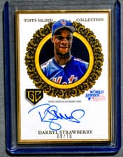 2025 Topps Gilded Collection Gilded Champions Autographs Darryl Strawberry #GCH-DS card